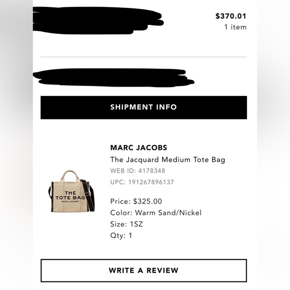 Marc Jacob’s jacquard tote bag small/medium - Picture 4 of 6